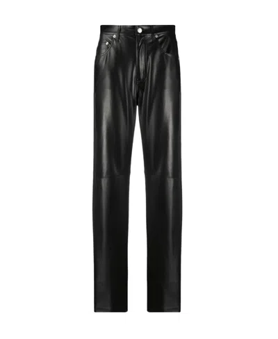 Nanushka Cropped Flared Trousers In Black