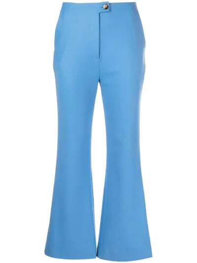 Nanushka Ausgestellte Cropped-hose In Blue