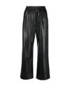 Nanushka Cropped Straight-leg Trousers In Black