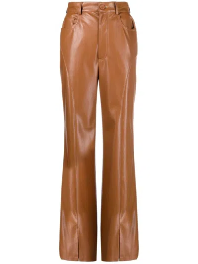 Nanushka Gerade Hose In Brown