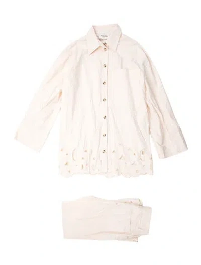 Pre-owned Nanushka Cutout Accent Pant Set In Neutral