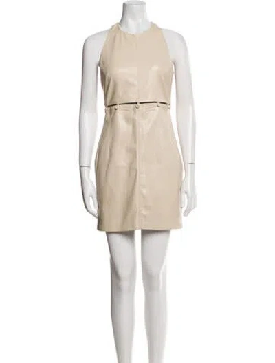Pre-owned Nanushka Cutout Accent Set In Neutral