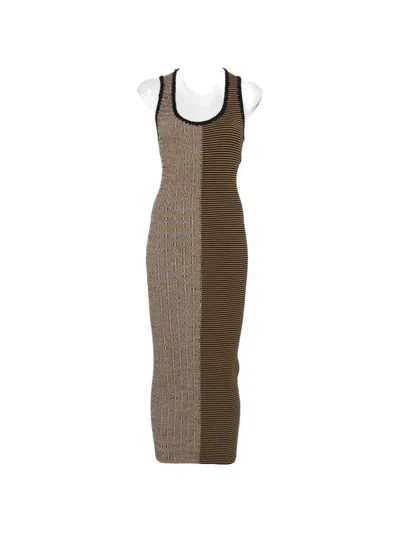 Nanushka Cut-out Midi Dress In Brown