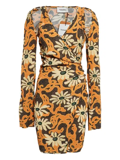Pre-owned Nanushka Daisy Wrap Mini Dress