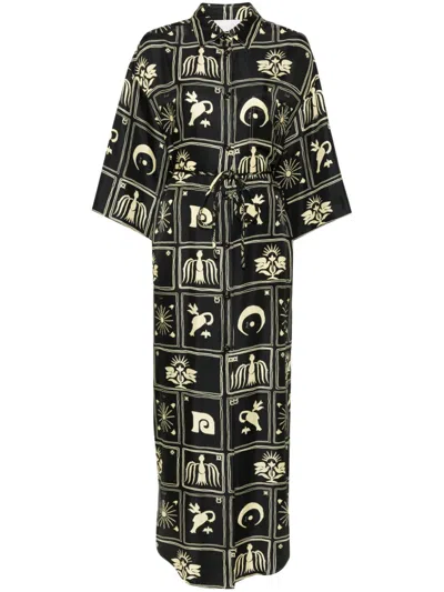 Nanushka Damala Shirt Dress In Black