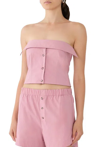 Nanushka Deidre Tube Top In Pink