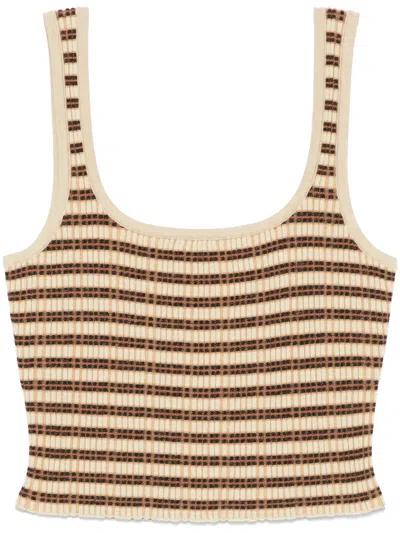 Nanushka Delfine Tank Top In Green