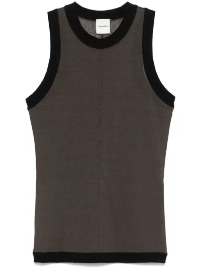 Nanushka Denalie Tank Top In Green