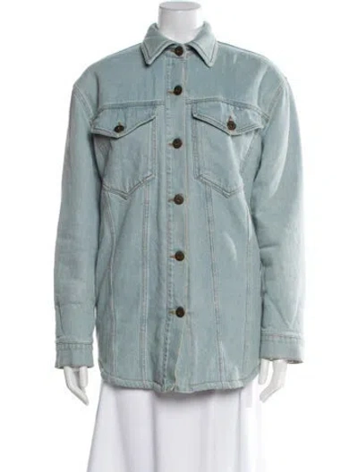 Pre-owned Nanushka Denim Jacket In Blue