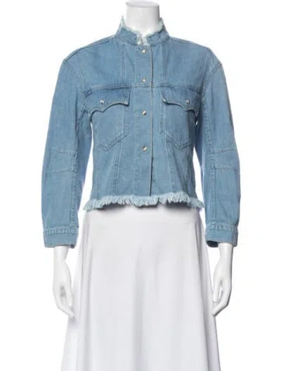 Pre-owned Nanushka Denim Jacket In Blue