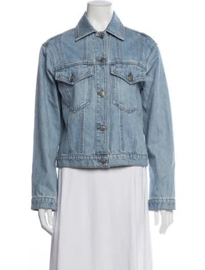 Pre-owned Nanushka Denim Jacket In Blue
