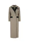 Nanushka Twill Ferris Coat Lapels Double-breasted Design Pockets Length