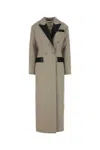 Nanushka Twill Ferris Coat Lapels Double-breasted Design Pockets Length