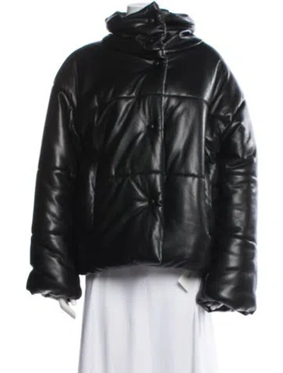 Pre-owned Nanushka Down Coat In Black
