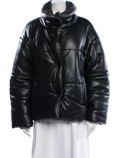 Pre-owned Nanushka Down Coat In Black