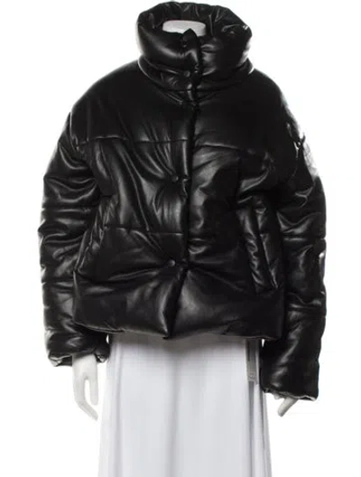 Pre-owned Nanushka Down Coat In Black