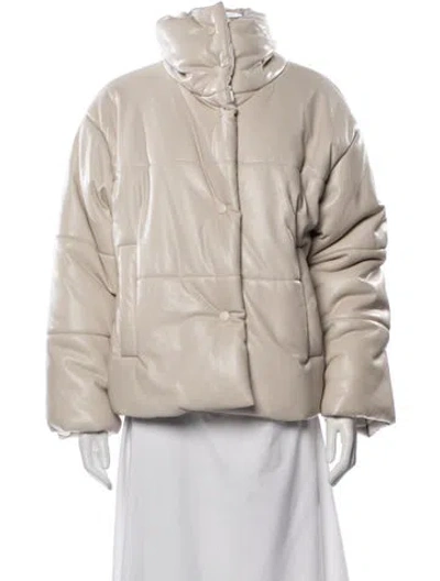 Pre-owned Nanushka Down Coat In Neutrals