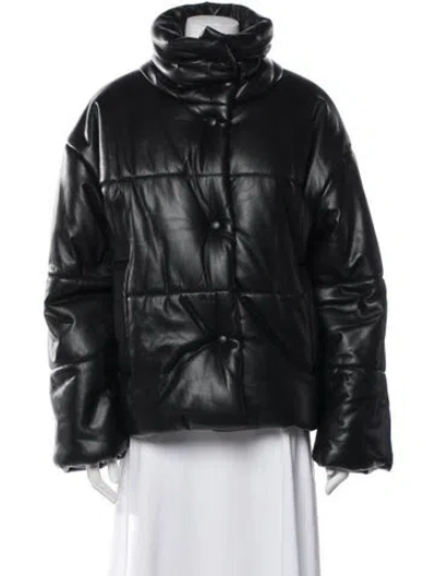 Pre-owned Nanushka Down Jacket In Black
