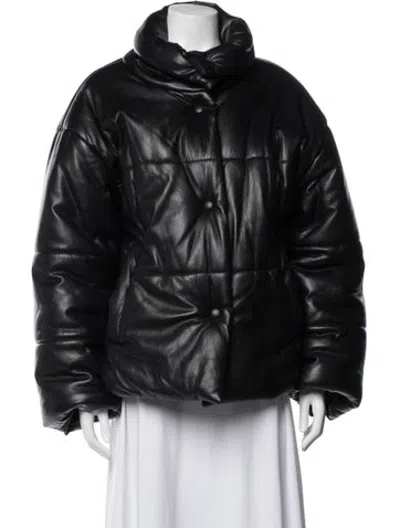 Pre-owned Nanushka Down Jacket In Black
