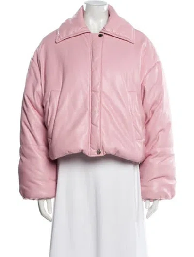 Pre-owned Nanushka Down Jacket In Pink