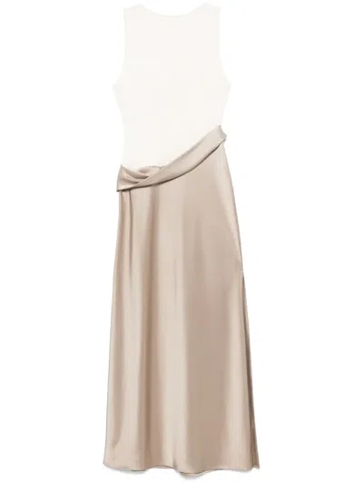 Nanushka Drapiertes Maxikleid In Nude