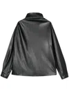 Nanushka Mikael Top In Synthetic Leather In Black