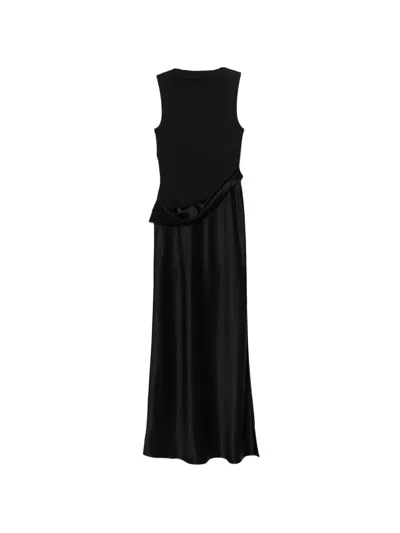 Nanushka Draped Maxi Dress In Black