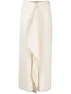 Nanushka Drapierter Midirock In Neutrals