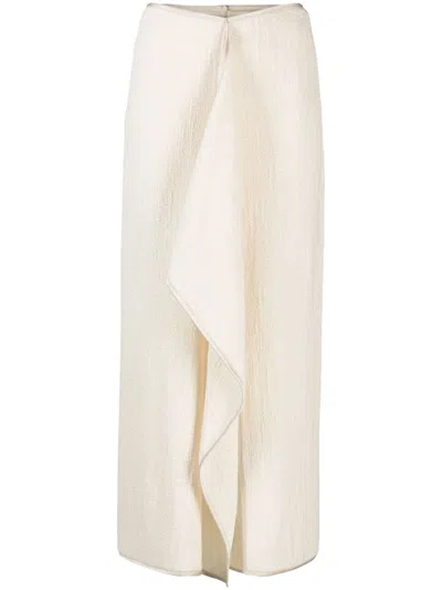 Nanushka Drapierter Midirock In Neutrals