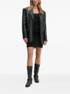 Nanushka Draped Mini Dress In Black