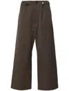 Nanushka Drawstring Straight-leg Trousers In Brown