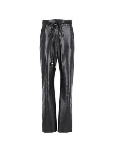 Pre-owned Nanushka Drawstring Trousers In Black