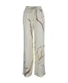 Nanushka Drawstring Wide-leg Trousers In Nude