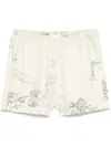 Nanushka Dylla Shorts In Neutrals