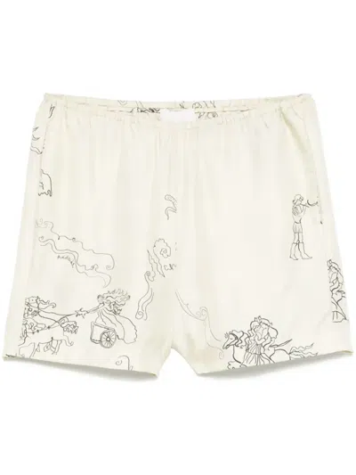 Nanushka Dylla Shorts In Gold