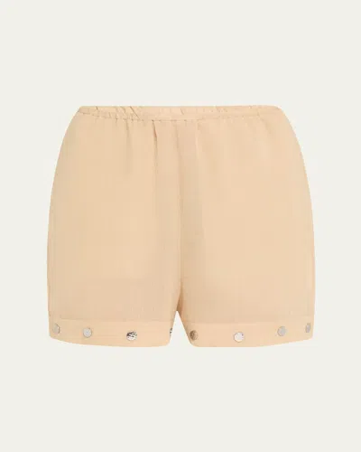 Nanushka Dylla Studded Gauze Shorts