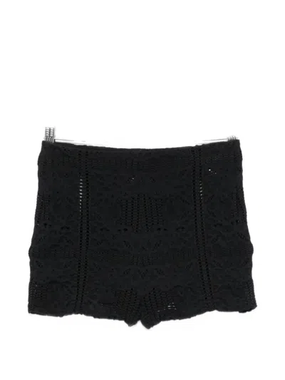 Nanushka Elasticasted-waistband Mini Shorts In Black
