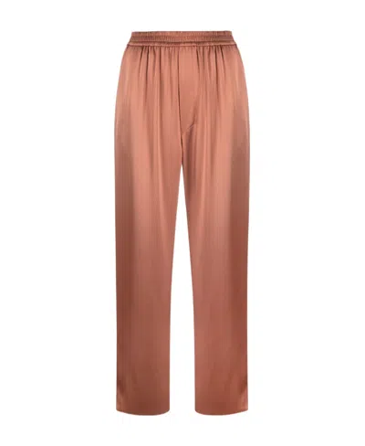 Nanushka Elasticated-waist Cropped Trousers In Brown