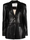 Nanushka Elegant Tailored Jacket With Sophisticated Design And Premium Material In Black