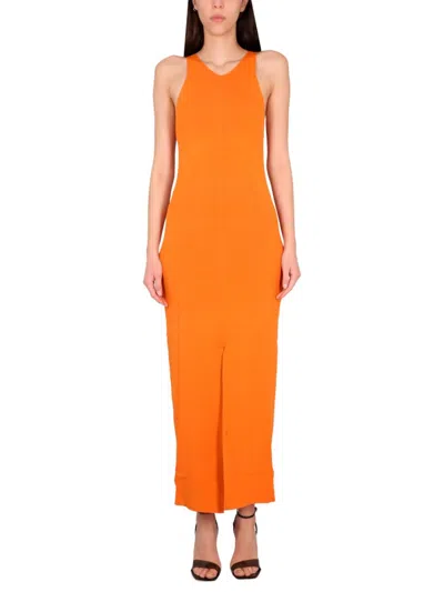Nanushka Elia Dress In Orange