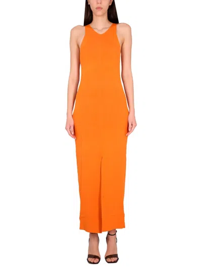 Nanushka Elia Dress In Orange