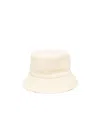 Nanushka Embroidered-logo Bucket Hat In White