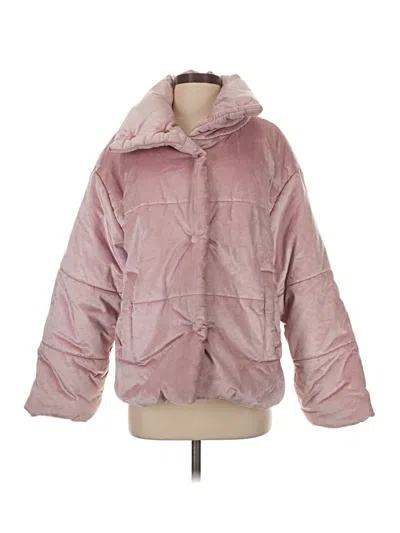 Pre-owned Nanushka Faux Fur Jacket In Pink