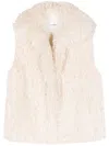 Nanushka Faux-fur Vest In White