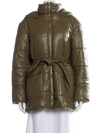 Pre-owned Nanushka Faux Leather In Green
