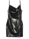 Nanushka Faux-leather Mini Dress In Black