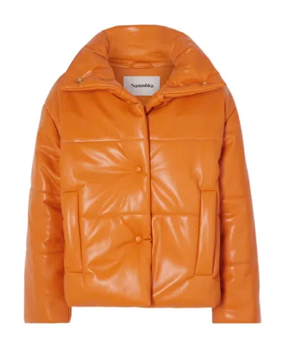 NANUSHKA FAUX-LEATHER PUFFER JACKET