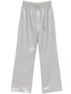Nanushka Calie Faux Leather Relaxed Pants In Grey