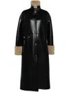 Nanushka Liesel Coat In Synthetic Leather In Black