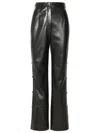 Nanushka Felina Straight Faux Leather Pants In Black